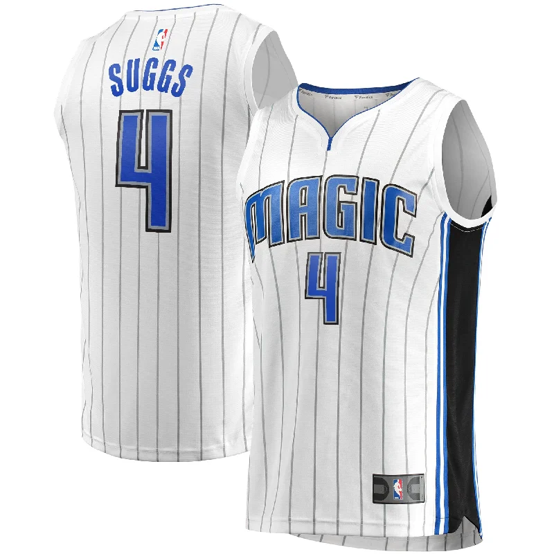 Basketball Jersey For Women-Jalen Suggs Orlando Magic Branded Fast Break Basketball Jersey - Association Edition - White