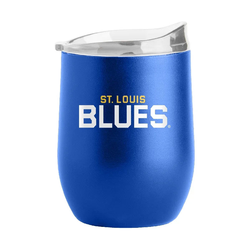 Team Mug For Team Supporters-St Louis Blues 16oz Flipside Powder Coat Curved Bev