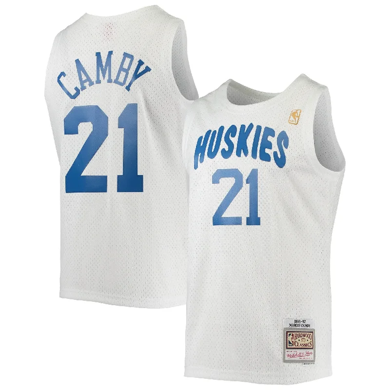 Basketball Jersey For Birthday Celebrations-Marcus Camby Toronto Raptors 1996/97 Hardwood Classics Swingman Basketball Jersey - White