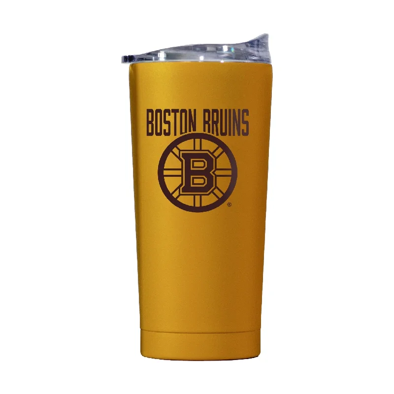 Custom Team Mug For Birthday Celebrations-Boston Bruins 20oz Huddle Powder Coat Tumbler