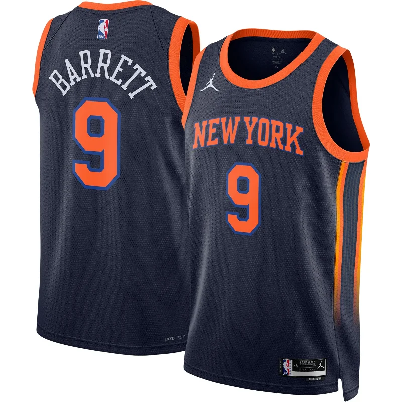 Basketball Jersey For Group Orders-Rj  New York Knicks Jordan Brand Unisex Swingman Basketball Jersey - Statement Edition - Navy